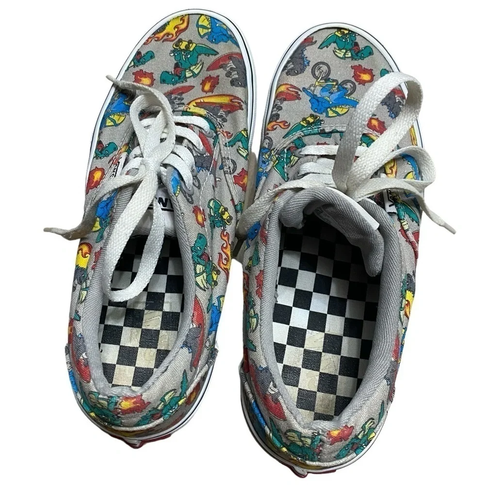 Vans Doheny Dragon Dinosaur Skater Sneaker Shoe Size 4